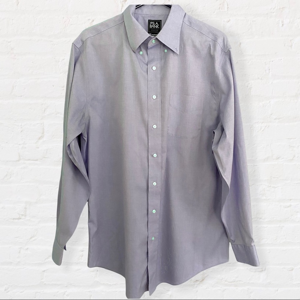 Jos A. Bank Traveler Collection Tailored Fit Point Collar Dress Shirt